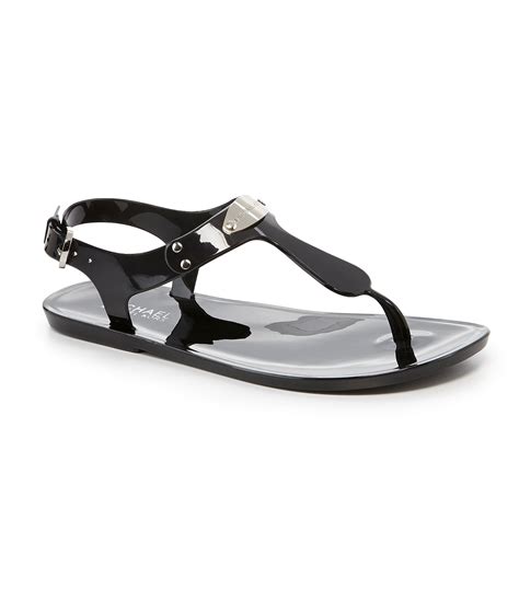 michael kors black shoes with zipper|Michael Kors jelly sandals black.